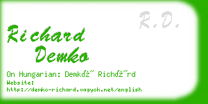 richard demko business card